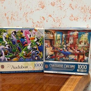 Master Pieces - Colorful Companions & Baking Bread - 1000 Piece Puzzles